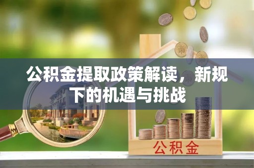 温宿公积金提取政策解读，新规下的机遇与挑战