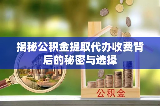 温宿揭秘公积金提取代办收费背后的秘密与选择