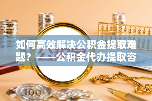 温宿如何高效解决公积金提取难题？——公积金代办提取咨询服务全解析