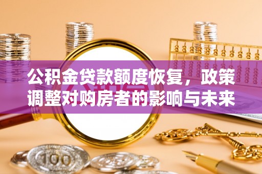温宿公积金贷款额度恢复，政策调整对购房者的影响与未来展望