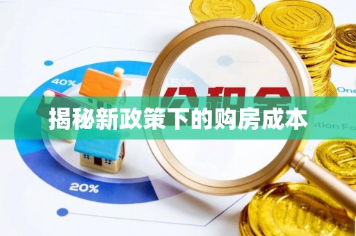 温宿揭秘新政策下的购房成本