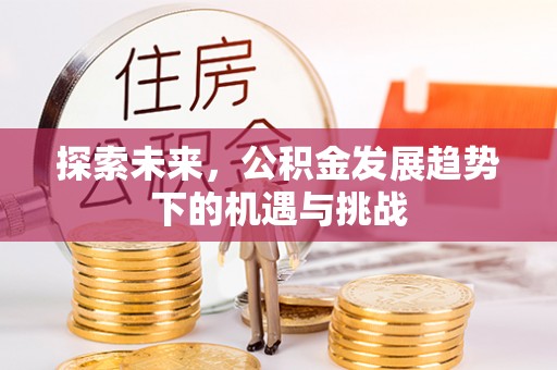 温宿探索未来，公积金发展趋势下的机遇与挑战