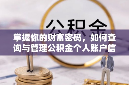 温宿掌握你的财富密码，如何查询与管理公积金个人账户信息