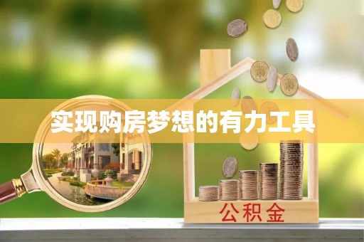 温宿实现购房梦想的有力工具