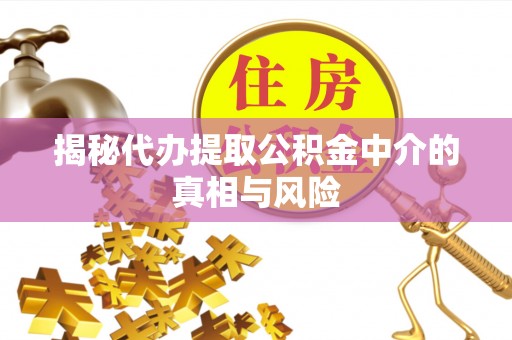 温宿揭秘代办提取公积金中介的真相与风险